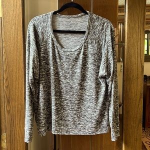 American Eagle Soft & Sexy Plush top, black/white, medium